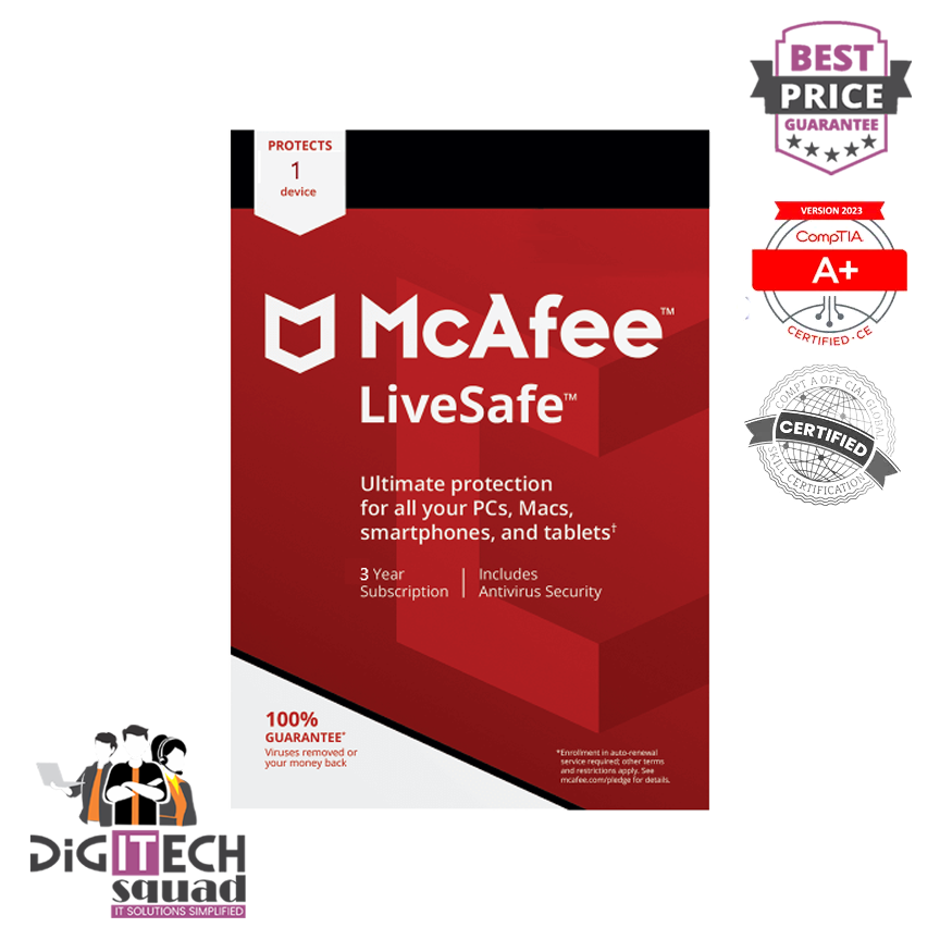 McAfee LiveSafe - 3-Year / 1-Device