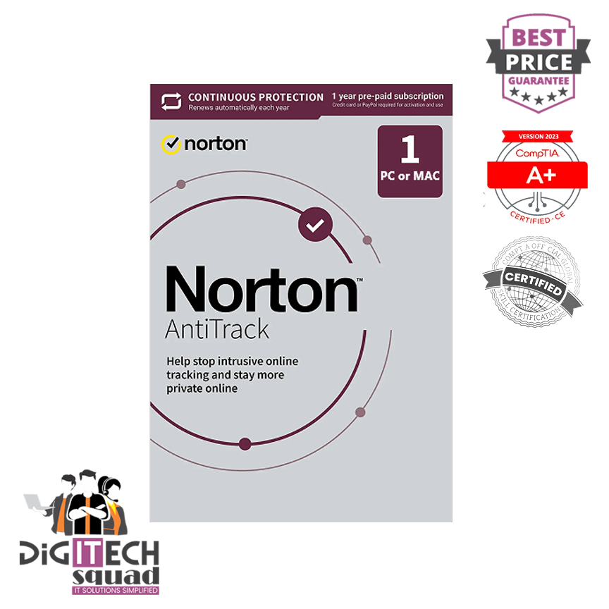 Norton AntiTrack - 1-Year / 1-PC or 1-Mac - Global