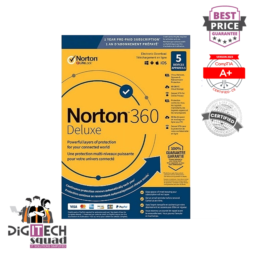 Norton 360 Deluxe - 1-Year / 5-Device - UK/Europe